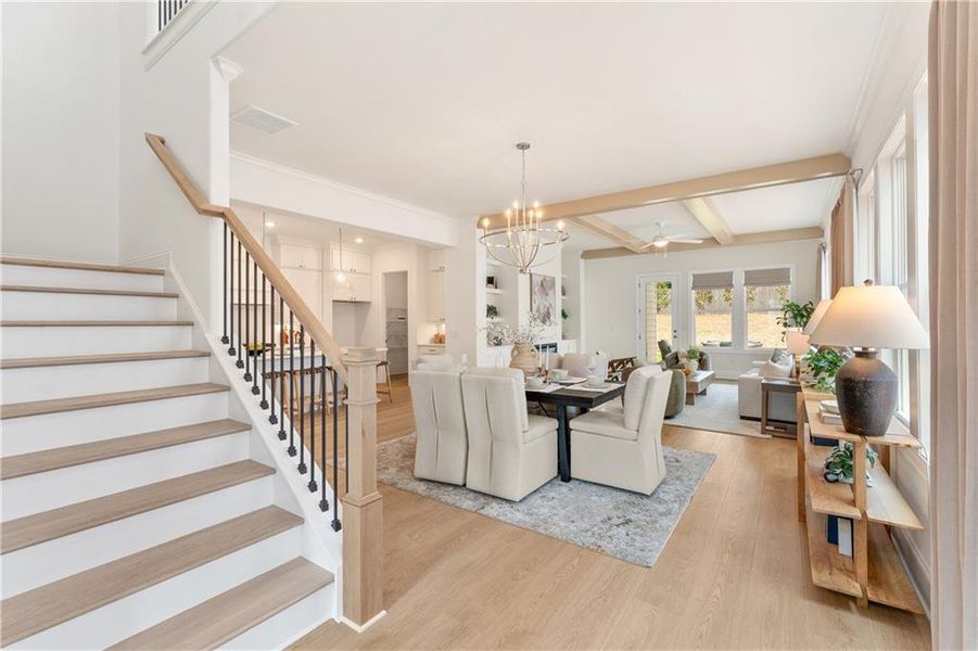 Furnished interior view inside a new home in , Canton (Image 11).