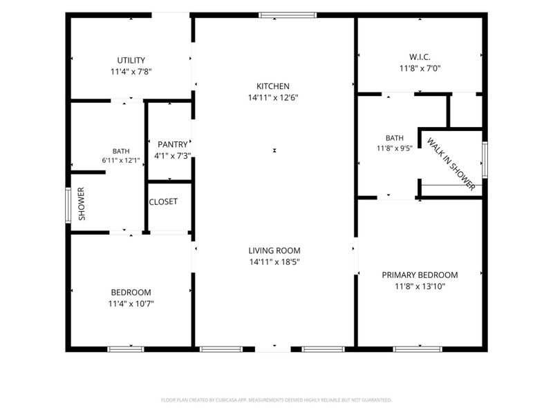 2D floor plan layout of this home in , Coldspring, TX (Image 3).