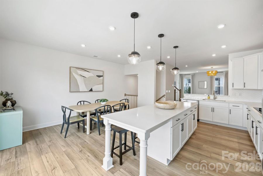 Furnished interior view inside a new home in The Townes of Cotswold, Charlotte (Image 40).