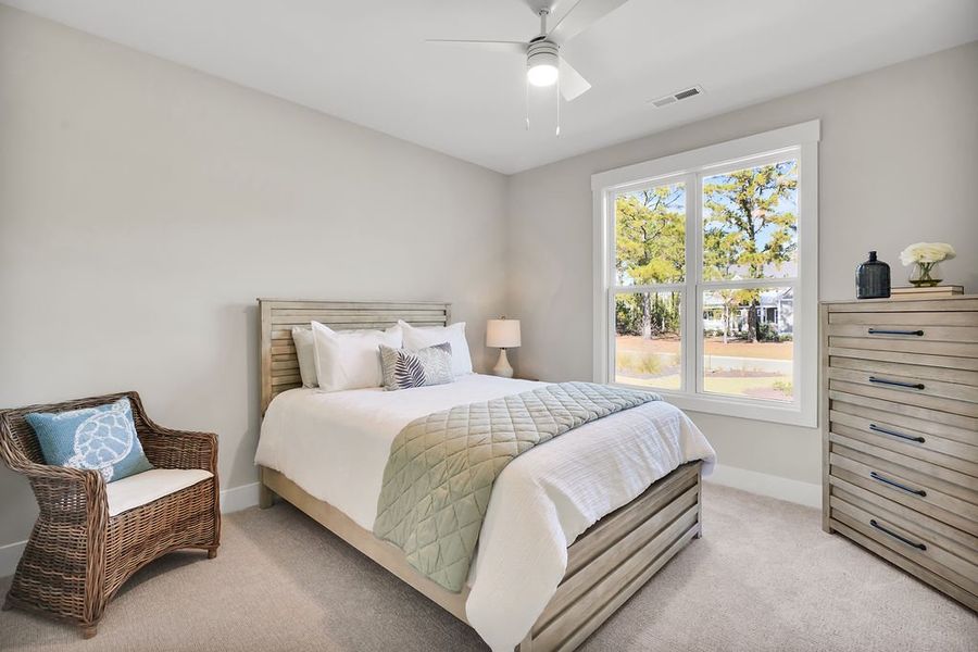 Furnished interior view inside a new home in The Bluffs On the Cape Fear, Leland (Image 37).