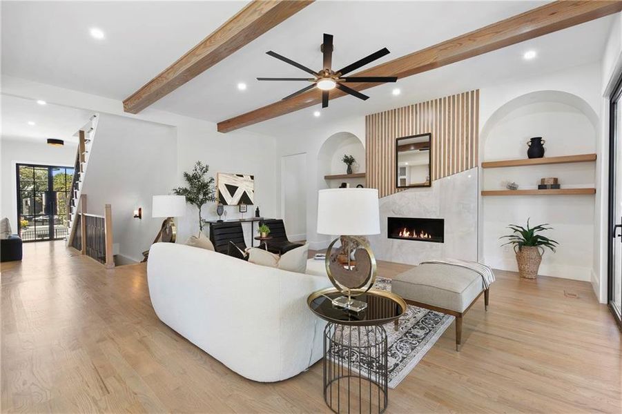 Furnished interior view inside a new home in , Atlanta (Image 15).