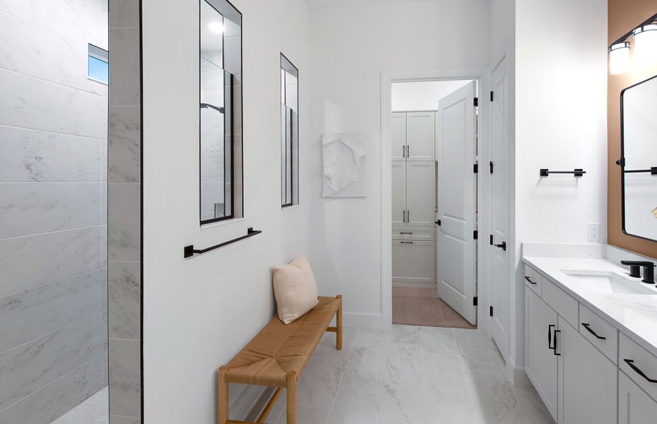 Representative furnished interior of a home built from the Prestige by DiVosta in TerraWalk at Babcock Ranch, Alva (Image 7).