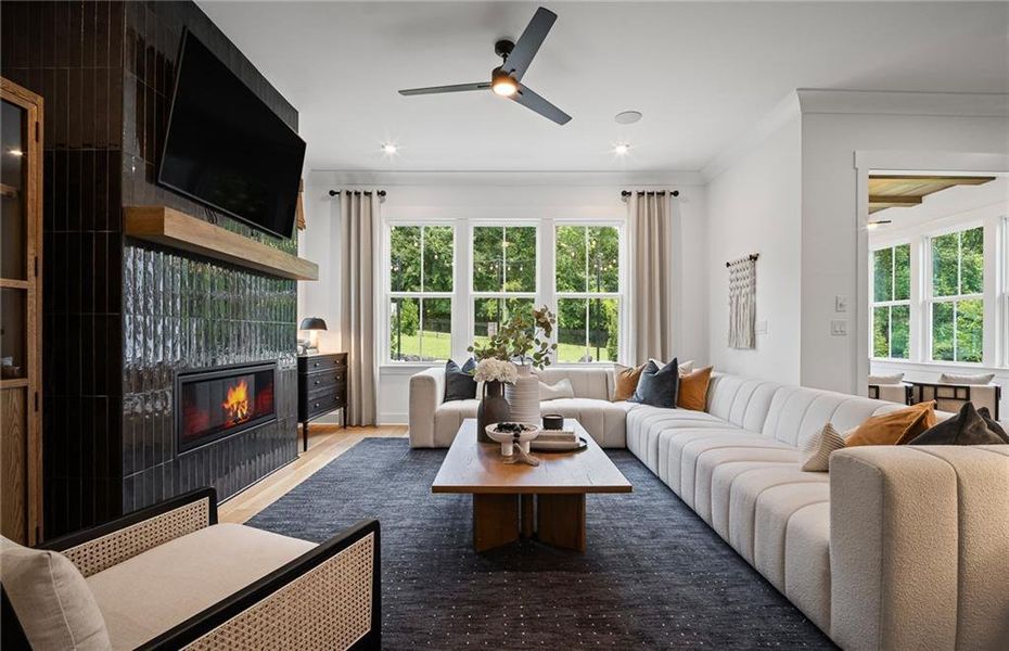 Furnished interior view inside a new home in , Cumming (Image 8).