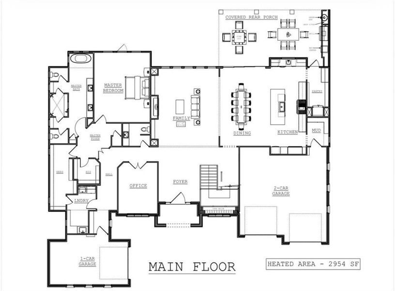 2D floor plan layout of this home in , Marietta, GA (Image 6).