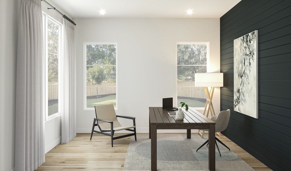 Furnished interior view inside a new home in , Houston (Image 6).