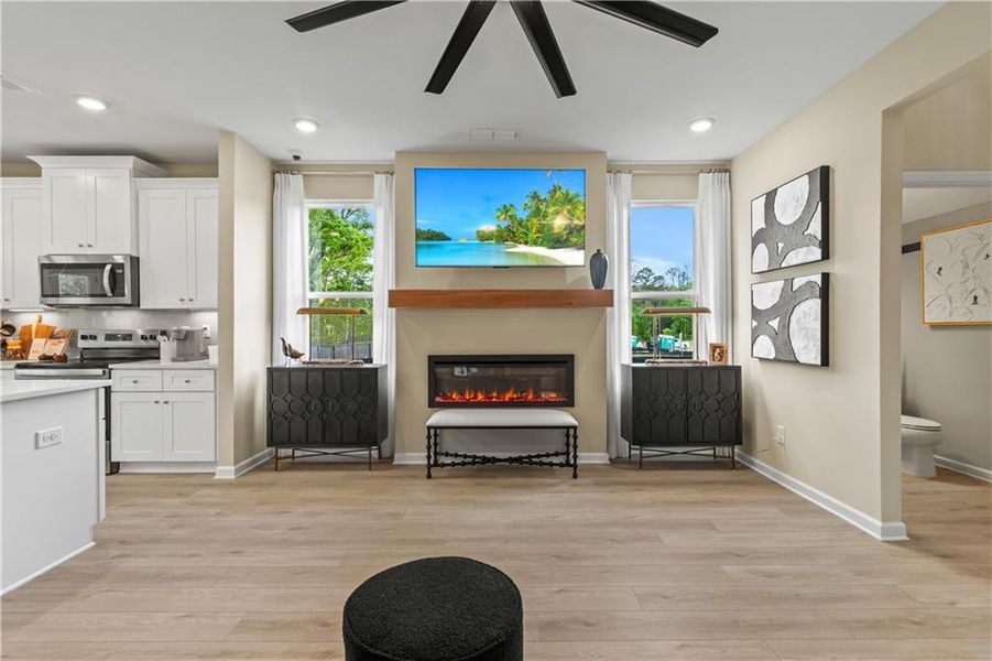 Furnished interior view inside a new home in Enclave at Evergreen, Fairburn (Image 13).