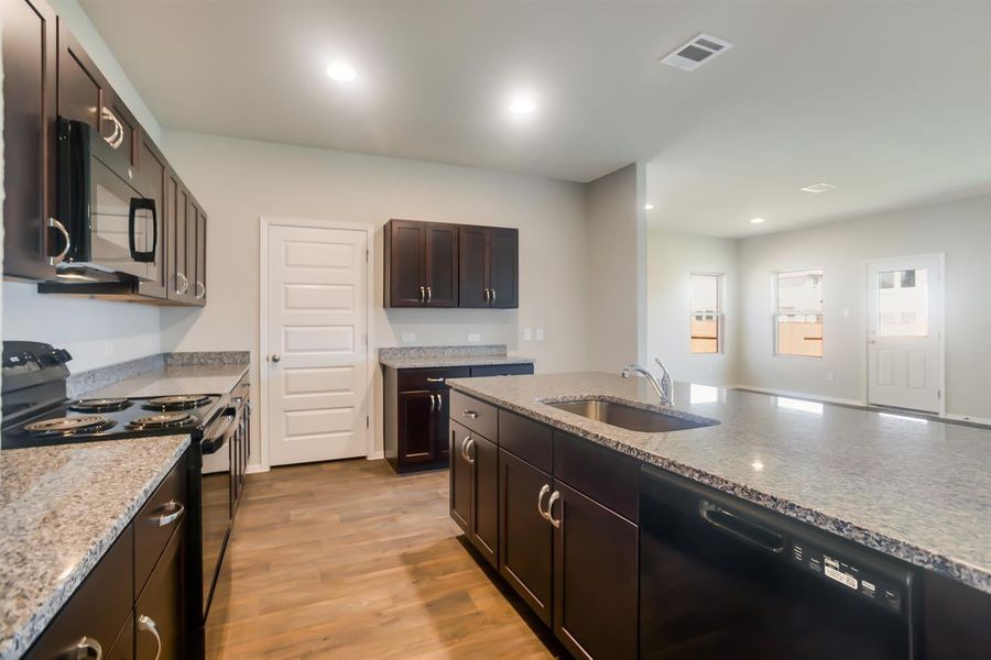 Furnished interior view inside a new home in Oaks at San Gabriel, Georgetown (Image 10).