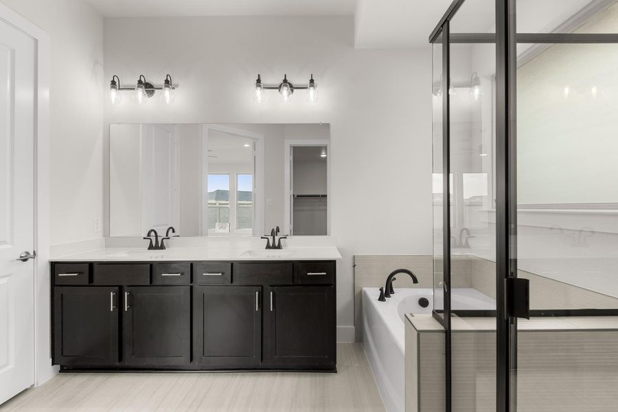 Furnished interior view inside a new home in Discovery Collection at Painted Tree Village, McKinney (Image 9). Furnished interior view inside a new home in Discovery Collection at Painted Tree Village, McKinney (Image 9).