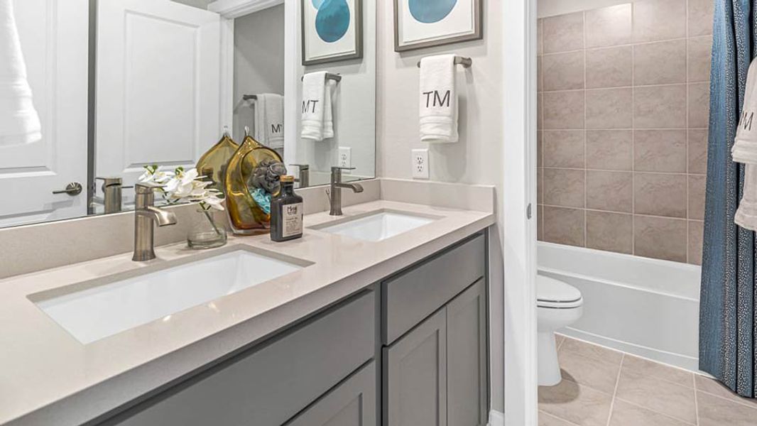 Representative furnished interior of a home built from the Camelia by Taylor Morrison in Avalon at Cypress 50s, Cypress (Image 25).