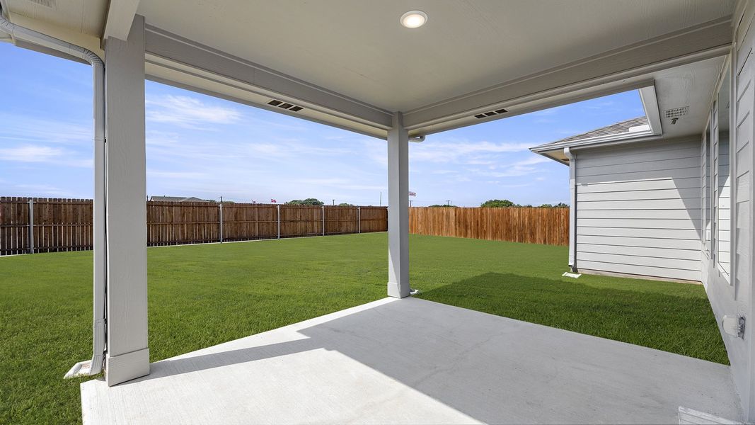 Exterior details and patio area of a home in Churchill 50s, Anna (Image 3). Exterior details and patio area of a home in Churchill 50s, Anna (Image 3).