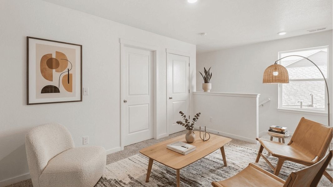 Furnished interior view inside a new home in The Ridge at Lorson Ranch, Colorado Springs (Image 7).