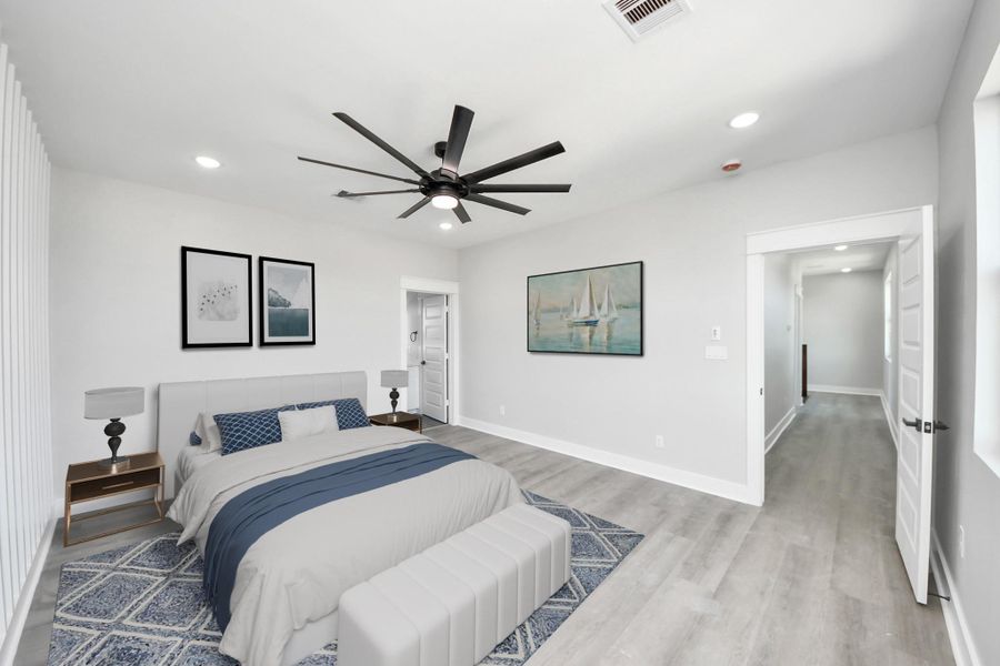 Furnished interior view inside a new home in , La Porte (Image 5). Furnished interior view inside a new home in , La Porte (Image 5).