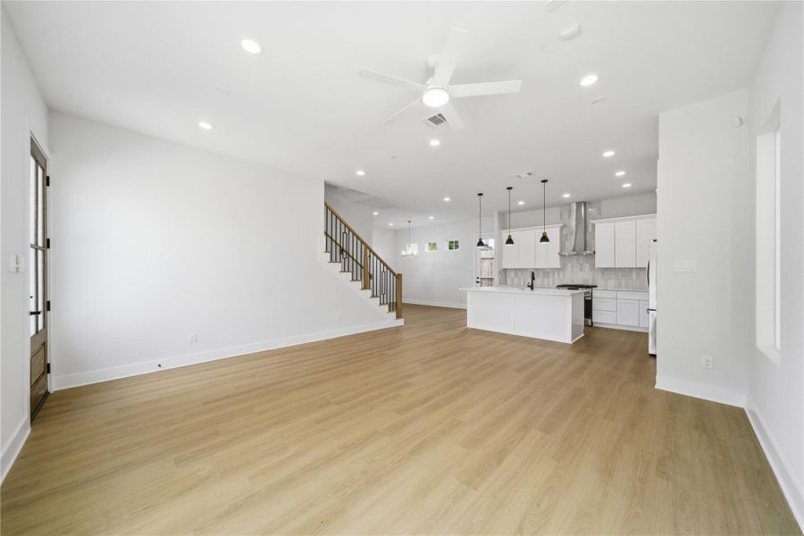 Spacious, unfurnished interior of a new home in , Houston (Image 12). Spacious, unfurnished interior of a new home in , Houston (Image 12).