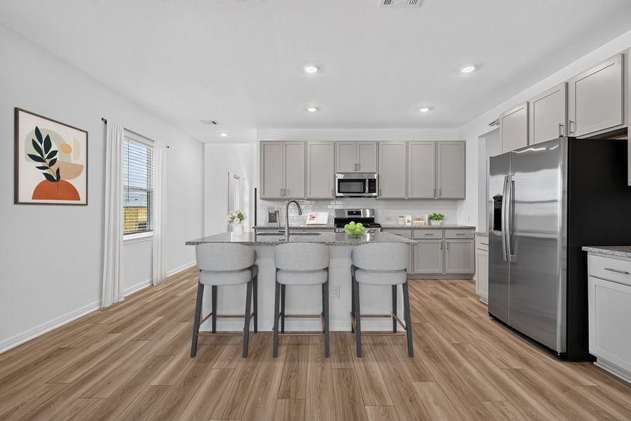 Furnished interior view inside a new home in Sunfield, Buda (Image 5).