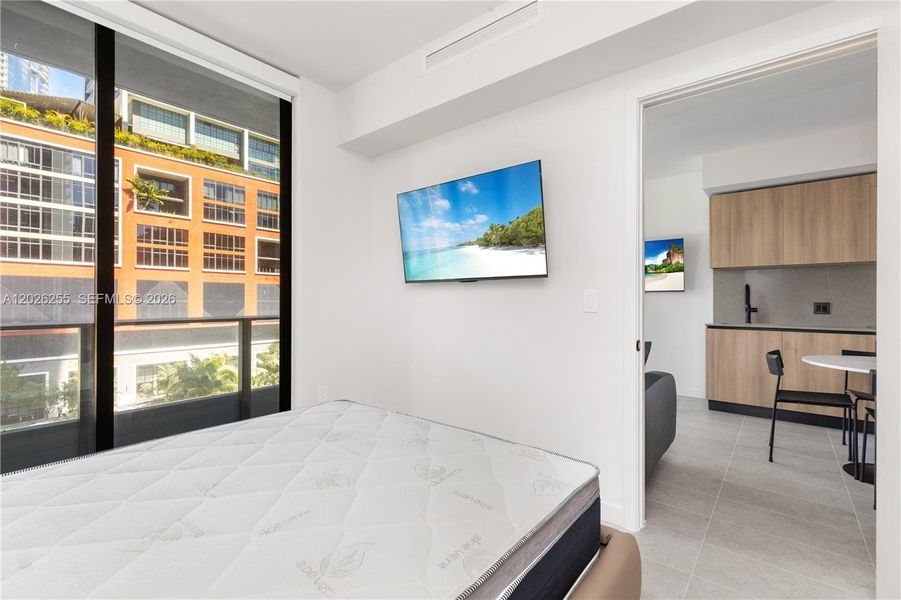 Furnished interior view inside a new home in , Miami (Image 18). Furnished interior view inside a new home in , Miami (Image 18).