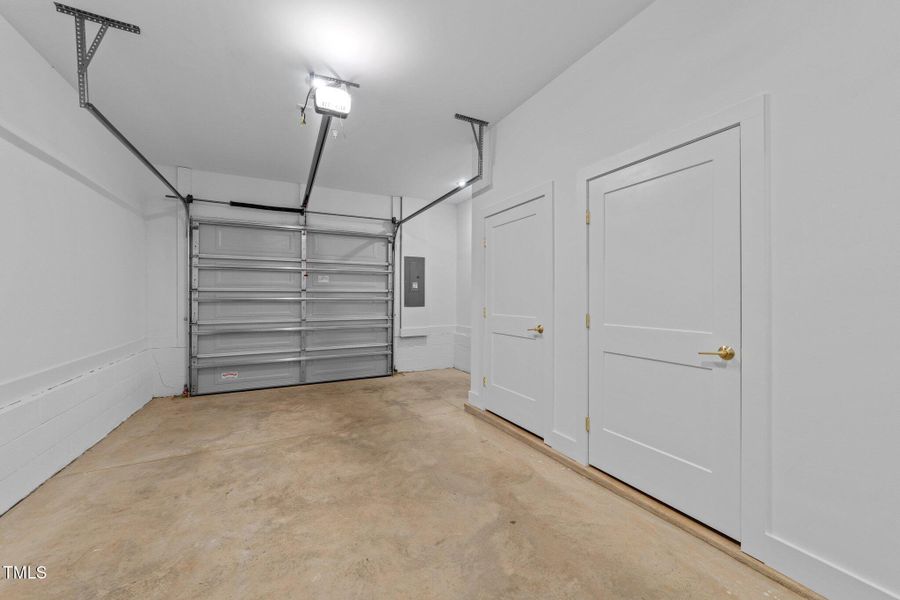 Garage with Storage Spaces