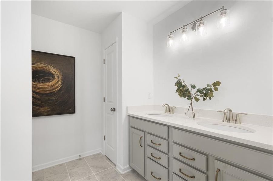 Furnished interior view inside a new home in Sierra Creek, Hoschton (Image 12).