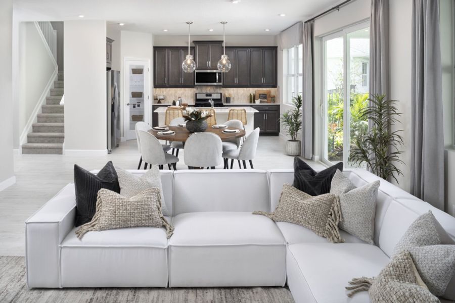 Representative furnished interior of a home built from the Shenandoah by Mattamy Homes in Tradition, Port St. Lucie (Image 9).