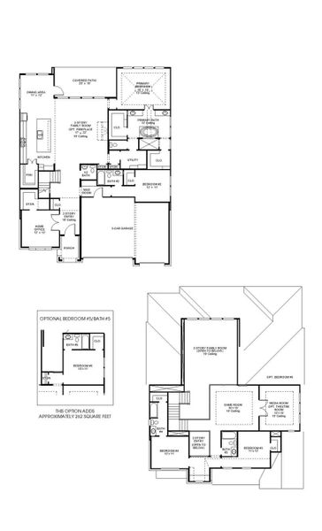 2D floor plan layout of this home in Easton Park 60', Austin, TX (Image 1).