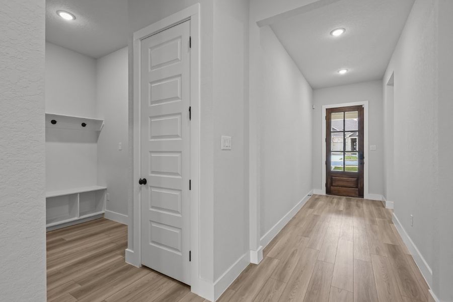 A room with white walls. A room with white walls.