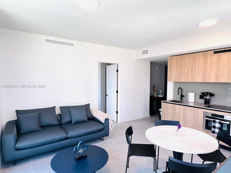 Furnished interior view inside a new home in , Miami (Image 17).