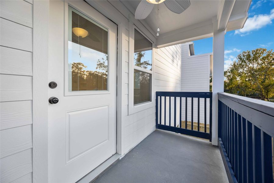 Balcony in the primary bedroom and in 1 of the 2 secondary bedrooms Balcony in the primary bedroom and in 1 of the 2 secondary bedrooms