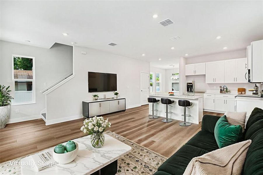 Furnished interior view inside a new home in , Tampa (Image 12). Furnished interior view inside a new home in , Tampa (Image 12).