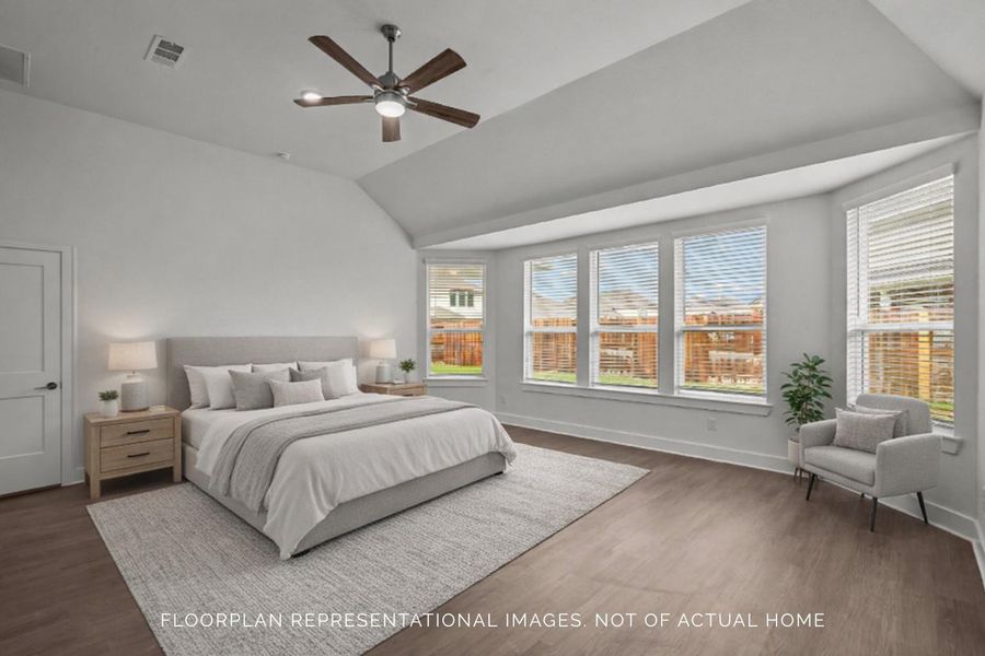 Furnished interior view inside a new home in Lone Star Landing, Montgomery (Image 7).