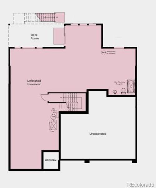 Additional Highlights Include: Downstairs bedroom in place of flex, full bathroom in place of powder room, study with glass wall in place of formal dining, modern fireplace at great room, sliding glass door at great room, covered deck, freestanding tub at primary bath, and unfinished walkout basement