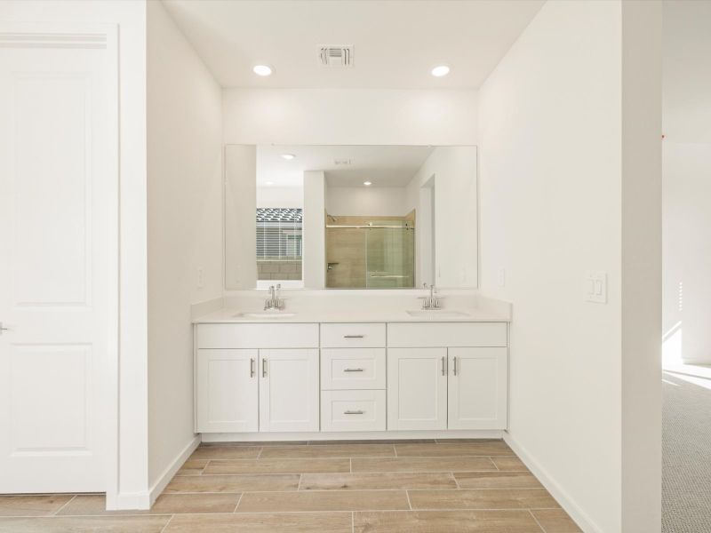 Furnished interior view inside a new home in Rancho Mirage Signature Series, Maricopa (Image 3).