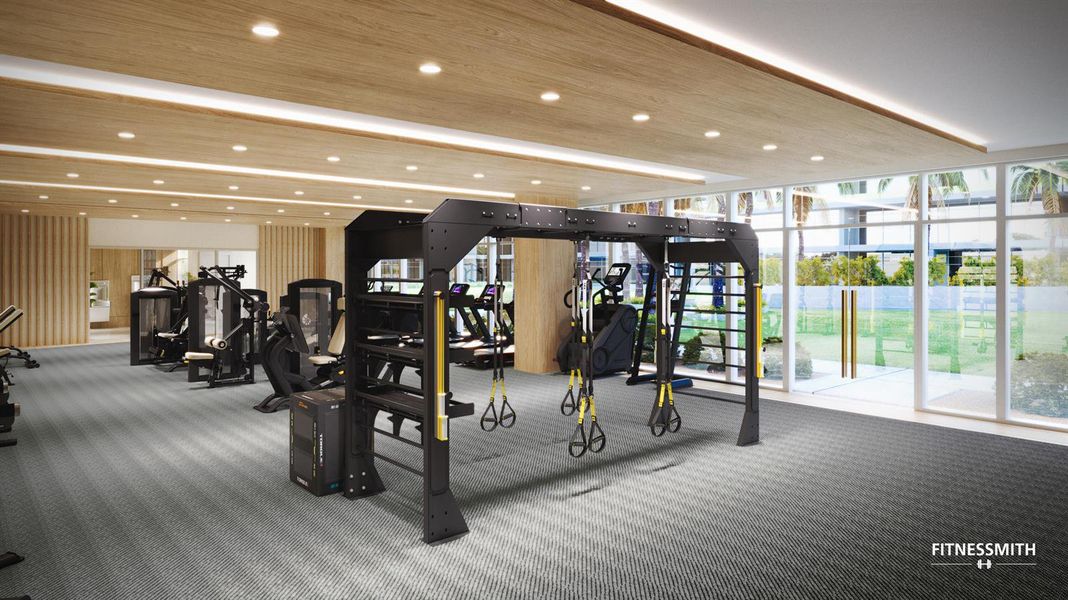 Fitness Center Rendering Fitness Center Rendering