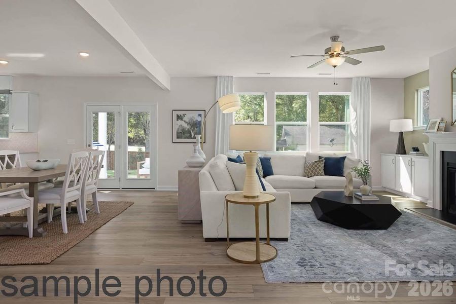 Furnished interior view inside a new home in Enclave at Belmont, Belmont (Image 7). Furnished interior view inside a new home in Enclave at Belmont, Belmont (Image 7).