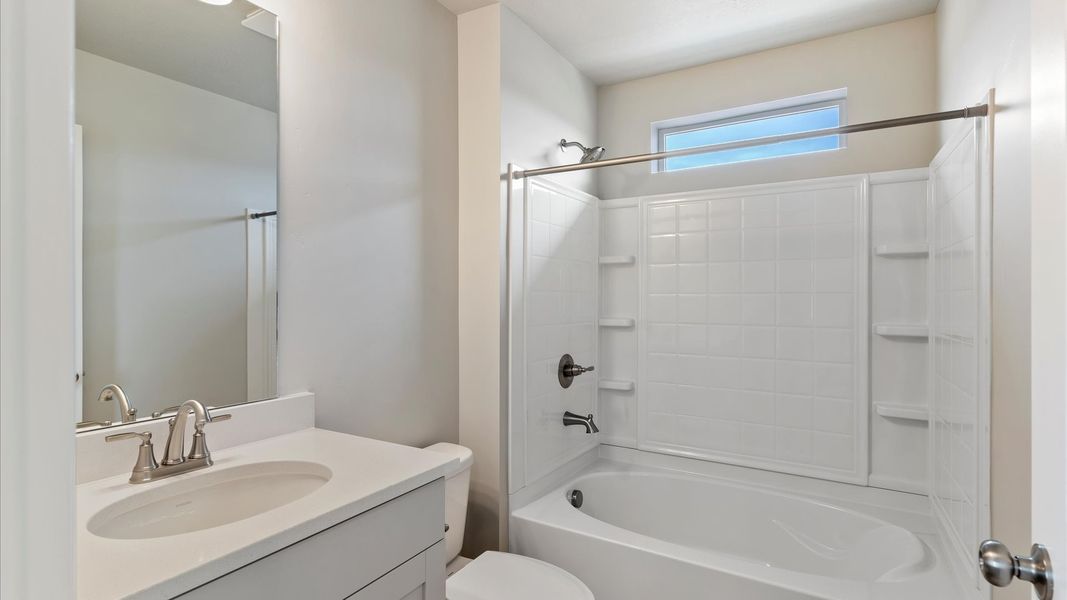 Furnished interior view inside a new home in Reunion, Commerce City (Image 13).