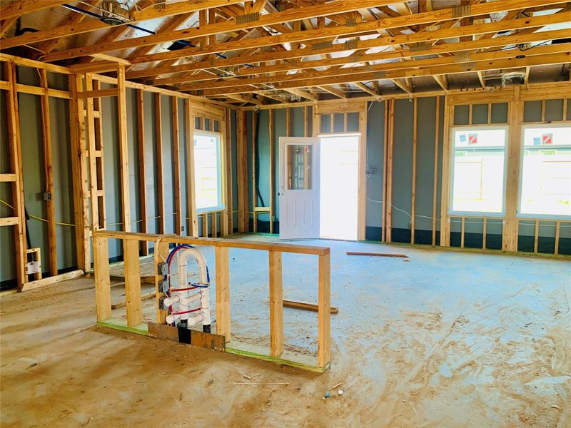 In-progress construction of a new home in Harrington Trails, New Caney, TX (Image 29).