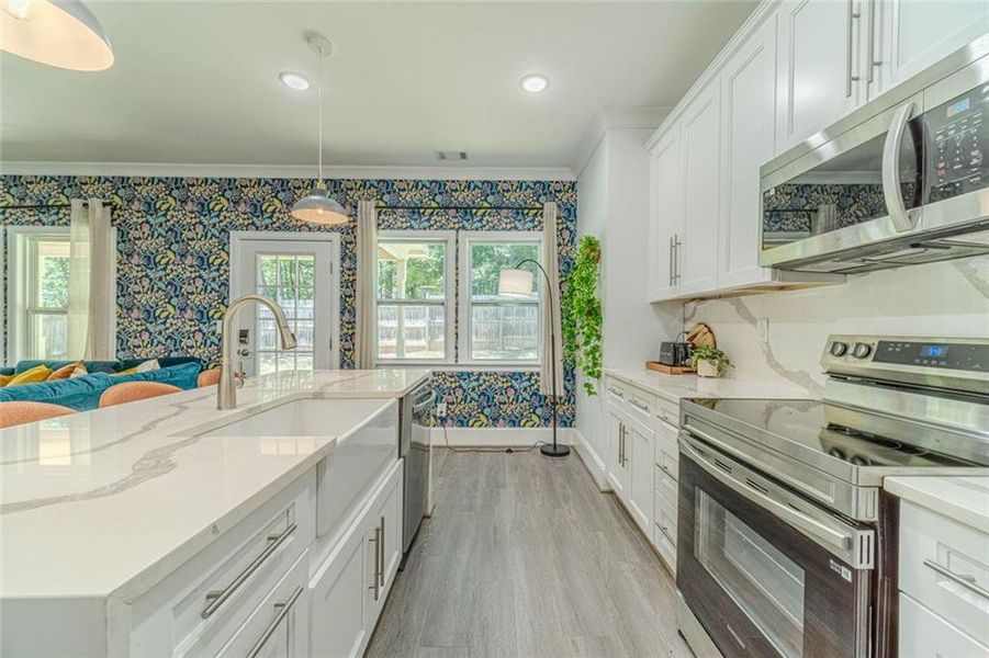 Furnished interior view inside a new home in , Snellville (Image 28).