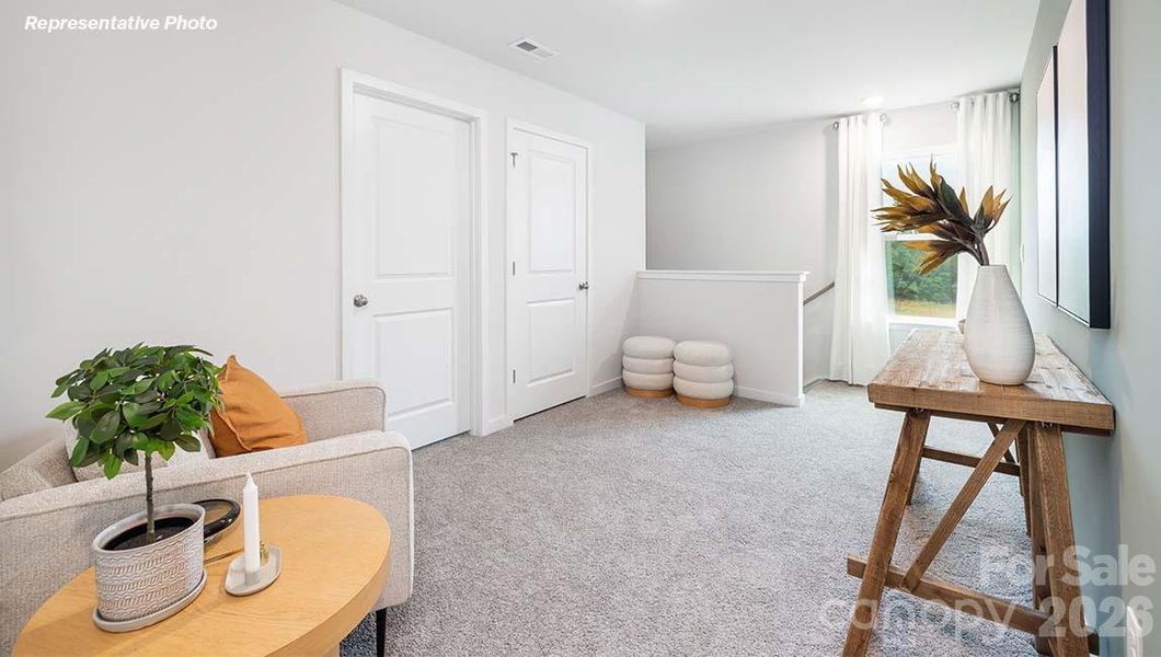 Furnished interior view inside a new home in Cardinal Creek, Charlotte (Image 27).