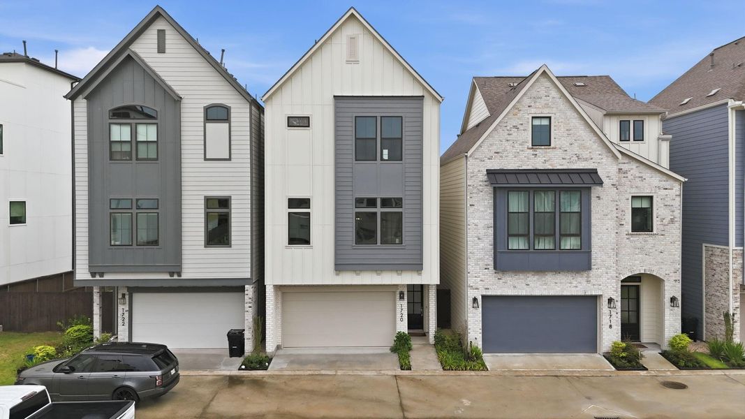 Front exterior of a new home in Spring Valley Creek, Houston, TX, highlighting curb appeal (Image 1). Front exterior of a new home in Spring Valley Creek, Houston, TX, highlighting curb appeal (Image 1).