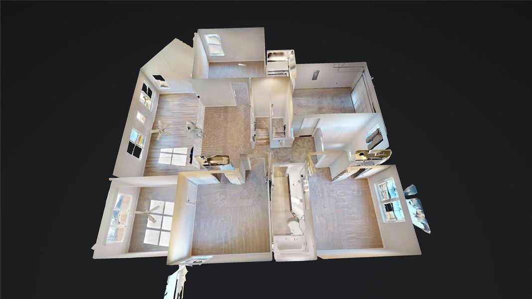 2D floor plan layout of this home in Lexington Heights 50', Willis, TX (Image 5).