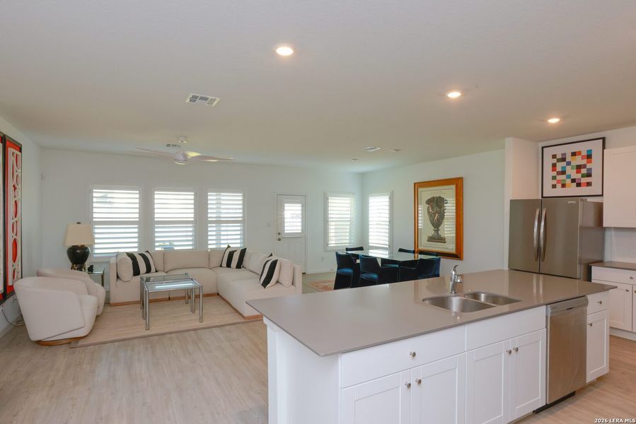 Furnished interior view inside a new home in Hidden Trails, Bulverde (Image 47).
