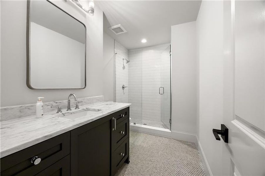 Furnished interior view inside a new home in Manor Estates, Alpharetta (Image 66).