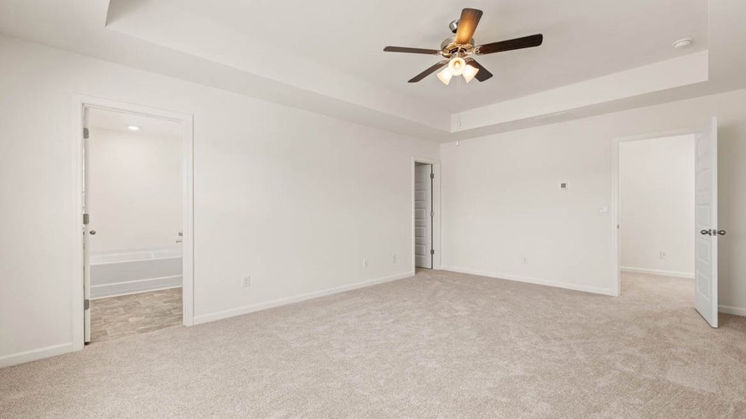 Representative unfurnished interior of a home built from the Hillcrest by D.R. Horton in Shoal Creek, Hampton (Image 12). Representative unfurnished interior of a home built from the Hillcrest by D.R. Horton in Shoal Creek, Hampton (Image 12).