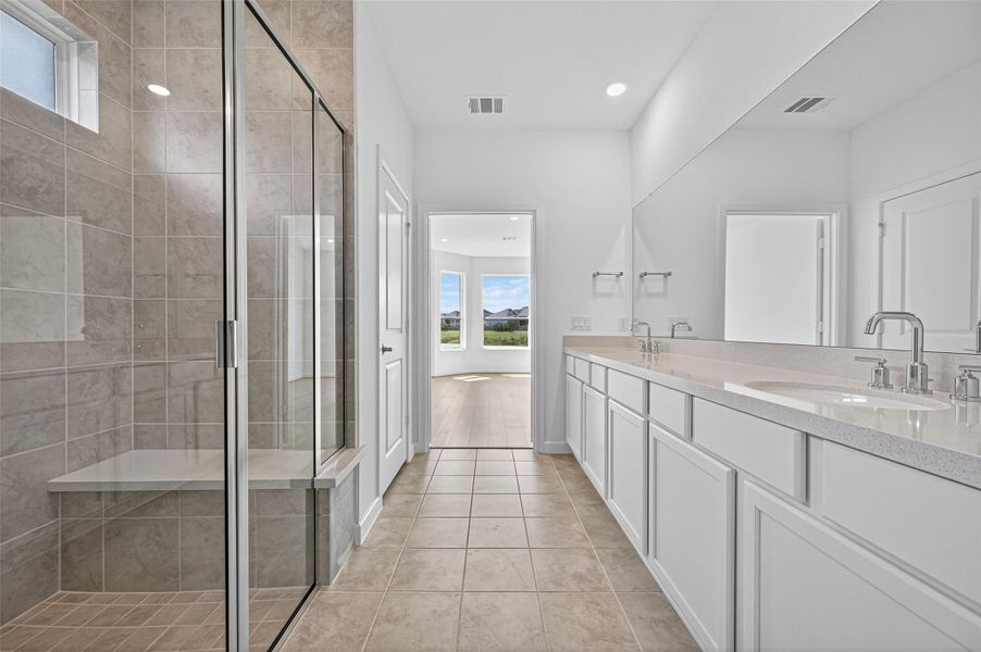 Furnished interior view inside a new home in 55+ Bonterra at Cross Creek Ranch 60s, Fulshear (Image 6). Furnished interior view inside a new home in 55+ Bonterra at Cross Creek Ranch 60s, Fulshear (Image 6).