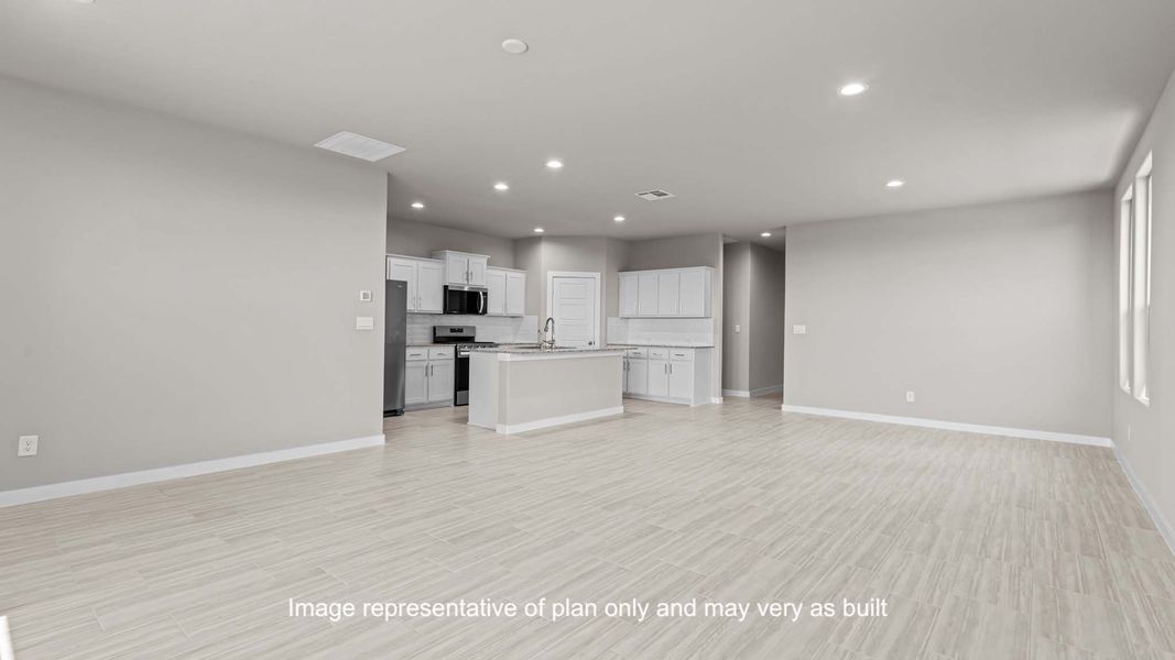 Representative unfurnished interior of a home built from the The Jaxson by D.R. Horton in Overlook West, Wolfforth (Image 25).