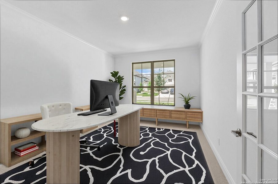 Furnished interior view inside a new home in Dove Song, Marion (Image 2).