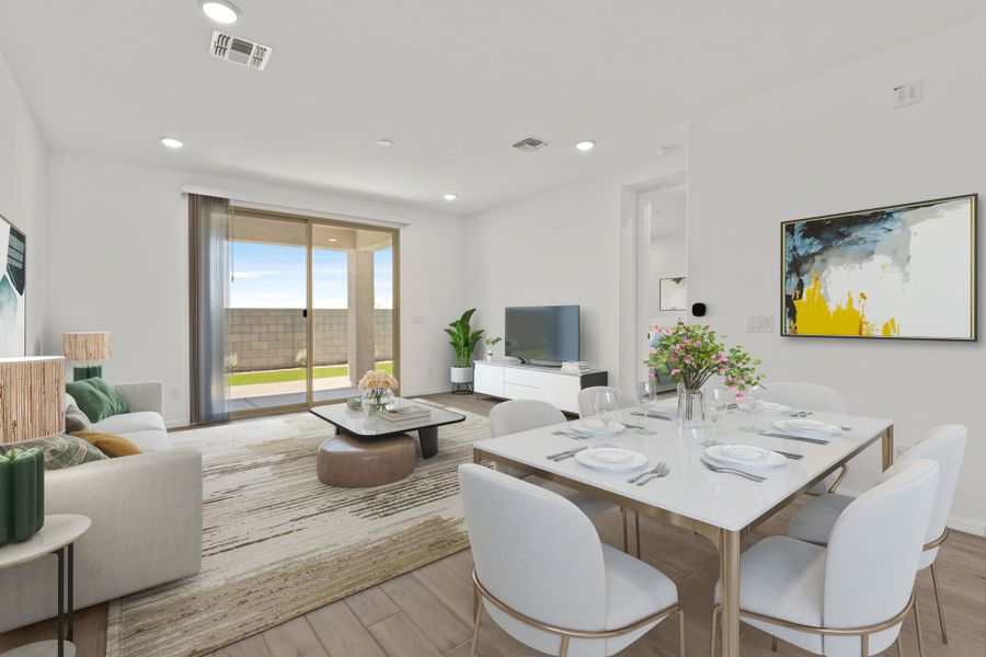 Furnished interior view inside a new home in Blackhawk, Tucson (Image 5). Furnished interior view inside a new home in Blackhawk, Tucson (Image 5).