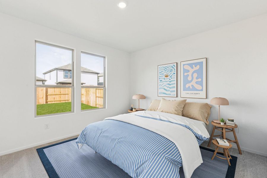 Furnished interior view inside a new home in Mavera, Conroe (Image 12).