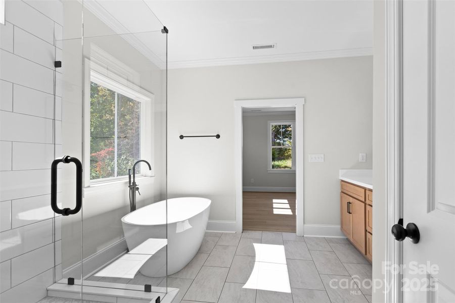 Furnished interior view inside a new home in , Advance (Image 12).