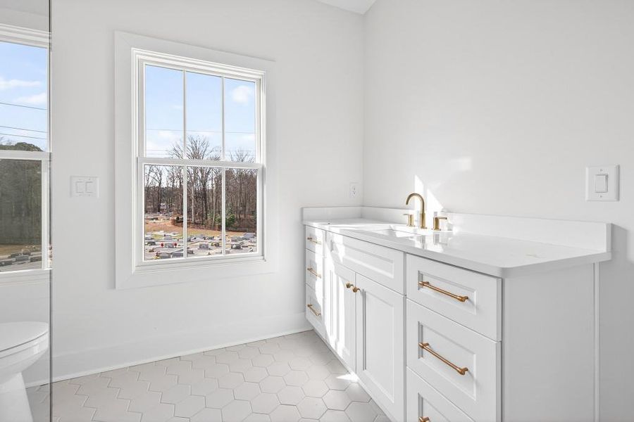 Furnished interior view inside a new home in Skyview On Broad, Sugar Hill (Image 10).