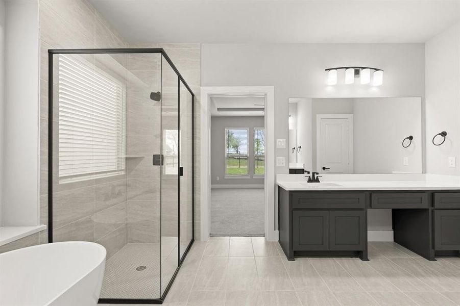 Furnished interior view inside a new home in Woodcreek, Fate (Image 8).