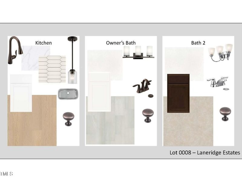 Sample of building materials used in homes in Laneridge Estates, Raleigh (Image 24).